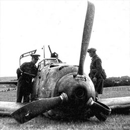 Another downed Luftwaffe Messerschmitt Me 109. Another downed Luftwaffe Messerschmitt Me 109.