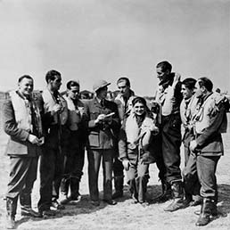 RAF pilots relaxing. RAF pilots relaxing.