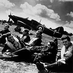 BoB pilots at Hawkinge.