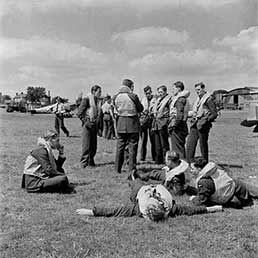 BoB pilots at Hawkinge.