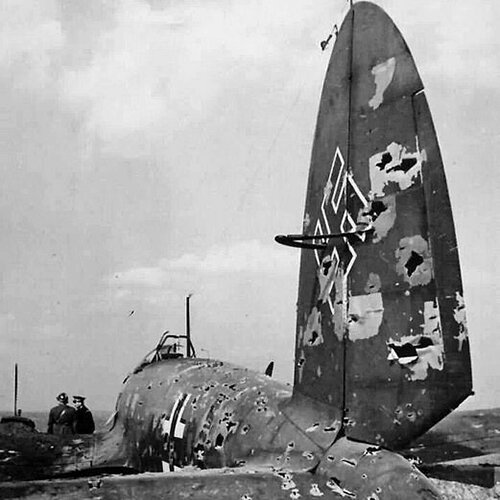 Heinkel He III shot down somewhere in Britain.