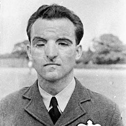 Sgt Josef Koukal, after release from McIndoe's burns hospital at East Grinstead, Kent.