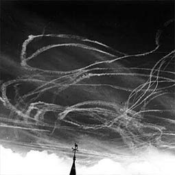 Dog fight over London. Dog fight over London.